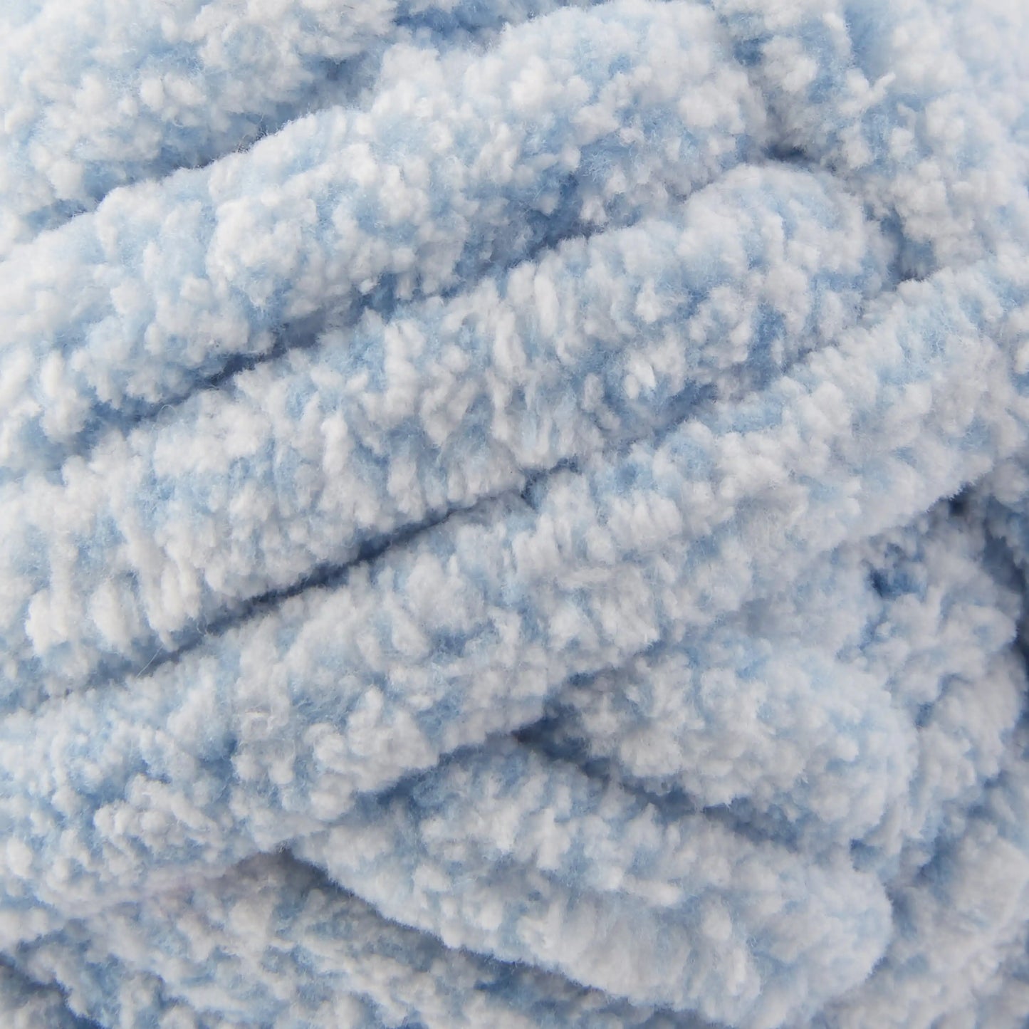 Chenille Heathered Yarn, 33 yd, Blue Shell, Super Bulky, Pack of 4, New