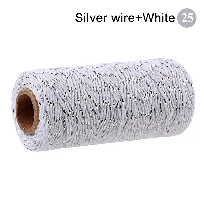 2mm 100M Macrame Cord Rope Cotton Twine Thread String Crafts DIY Sewing Handmade Wall Hangings Bohemia Wedding Party Home 2030