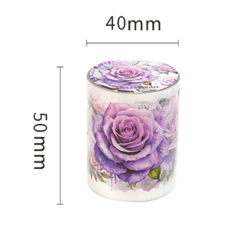 1600CM 8 Sets Mr. Paper PET Plants and flowers handbook DIY material decoration stickers