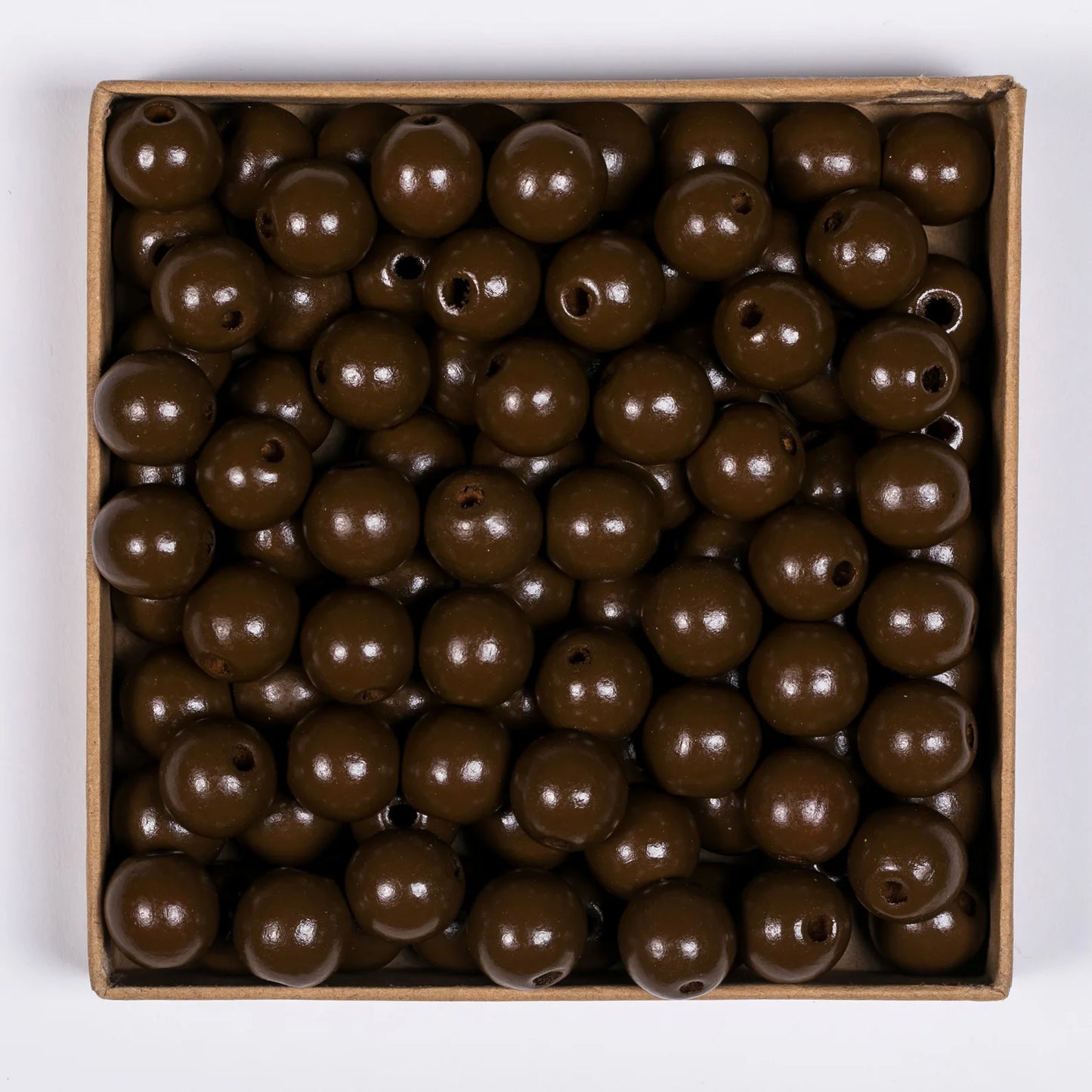 SOMESOOR 50pcs 16mm 0.63IN Natural Wooden Beads Multi Colors Round Shaped DIY Craft Wood Bracelet Necklaces Jewelry Accessories