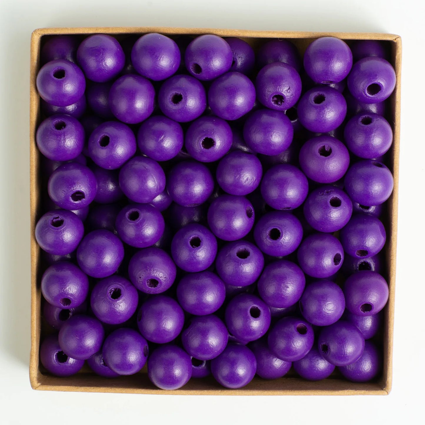 SOMESOOR 50pcs 16mm 0.63IN Natural Wooden Beads Multi Colors Round Shaped DIY Craft Wood Bracelet Necklaces Jewelry Accessories