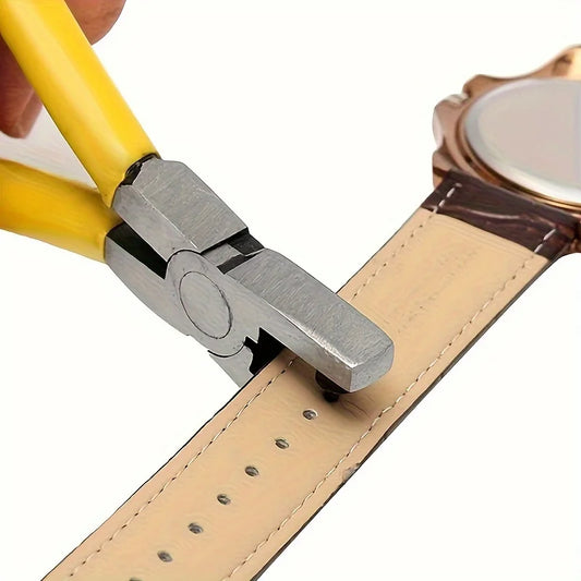 Watch Band Leather Hole Punch Plier Universal 2.0mm Hand Strap Wrist Belt Puncher Pliers Repair Tools Suitable For Thin Belts