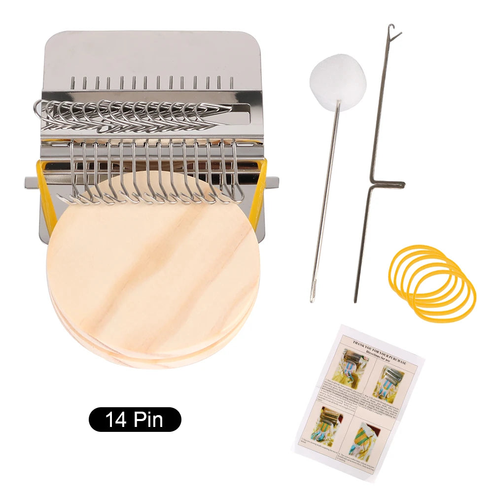 Knitting Tools Knitting Tools For Mending Clothes and Jeans Small Frame Hand Tapestry Wood Loom Weaving Frame Small Loom Darning Machine