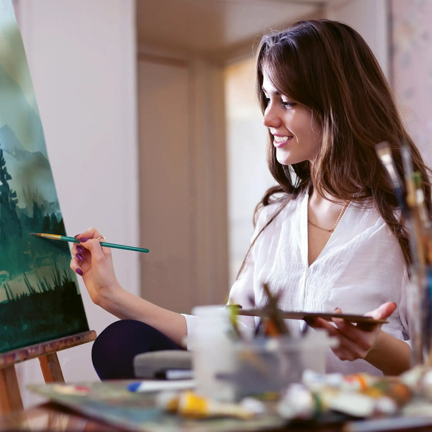 Royal & Langnickel Assorted Shape Synthetic Bristle Art Brushes (50 Pieces)