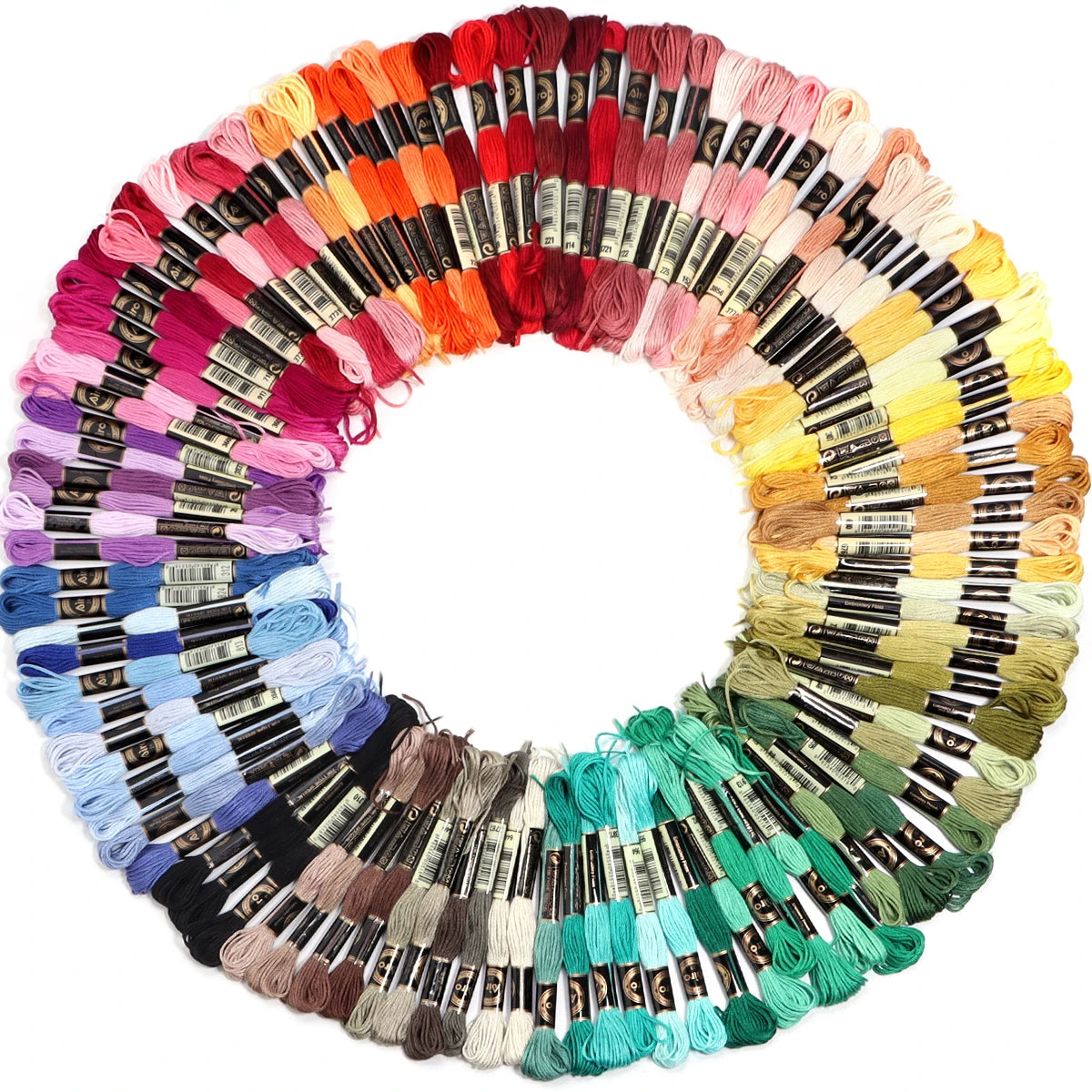 6Pcs/Lot 8m Polyester Cross Stitch Thread Colorful Embroidery Thread String Strap For DIY Sewing Crafts Clothing Accessorie 2030