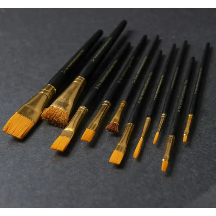 FolkArt Let's Paint Live Acrylic Craft Paint and Paintbrush Set, 34 Pieces