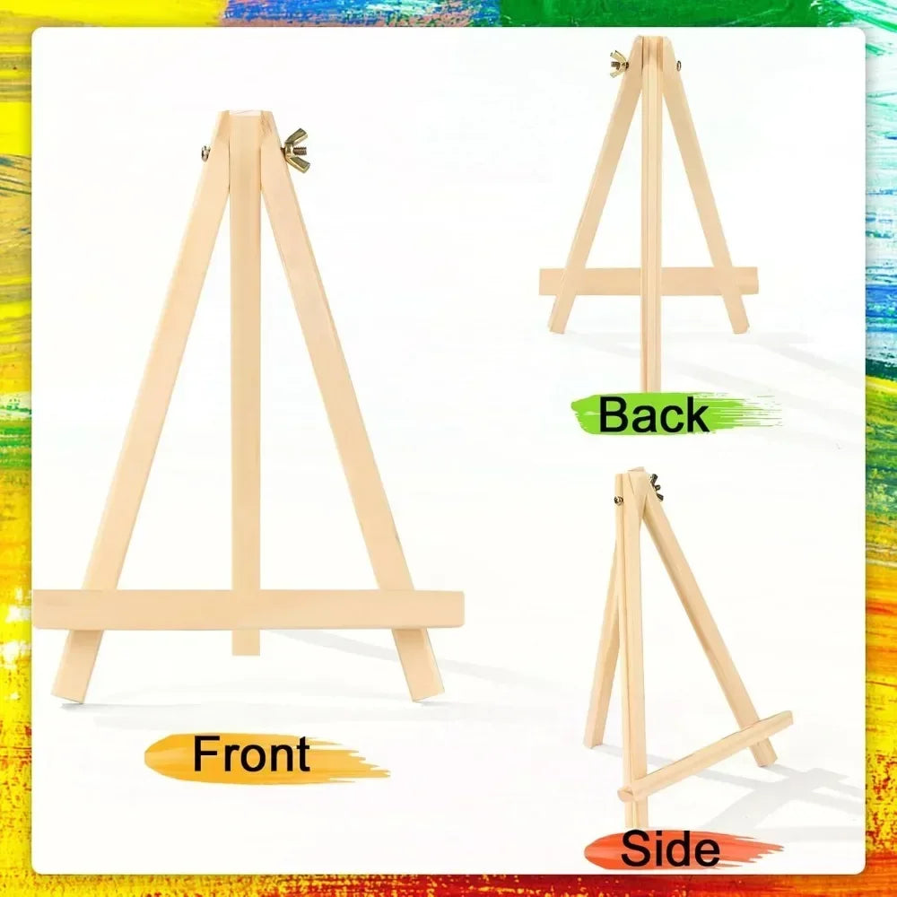 Easels stand for painting canvases, art, and crafts. Tripod, Painting Party Easel, Kids Student Tabletop Easel
