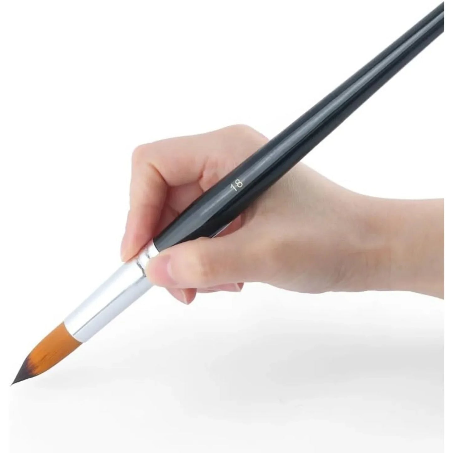 11pcs Round Paint Brush Basic Set for Watercolor, Acrylic, Gouache, Ink, and Tempera Painting