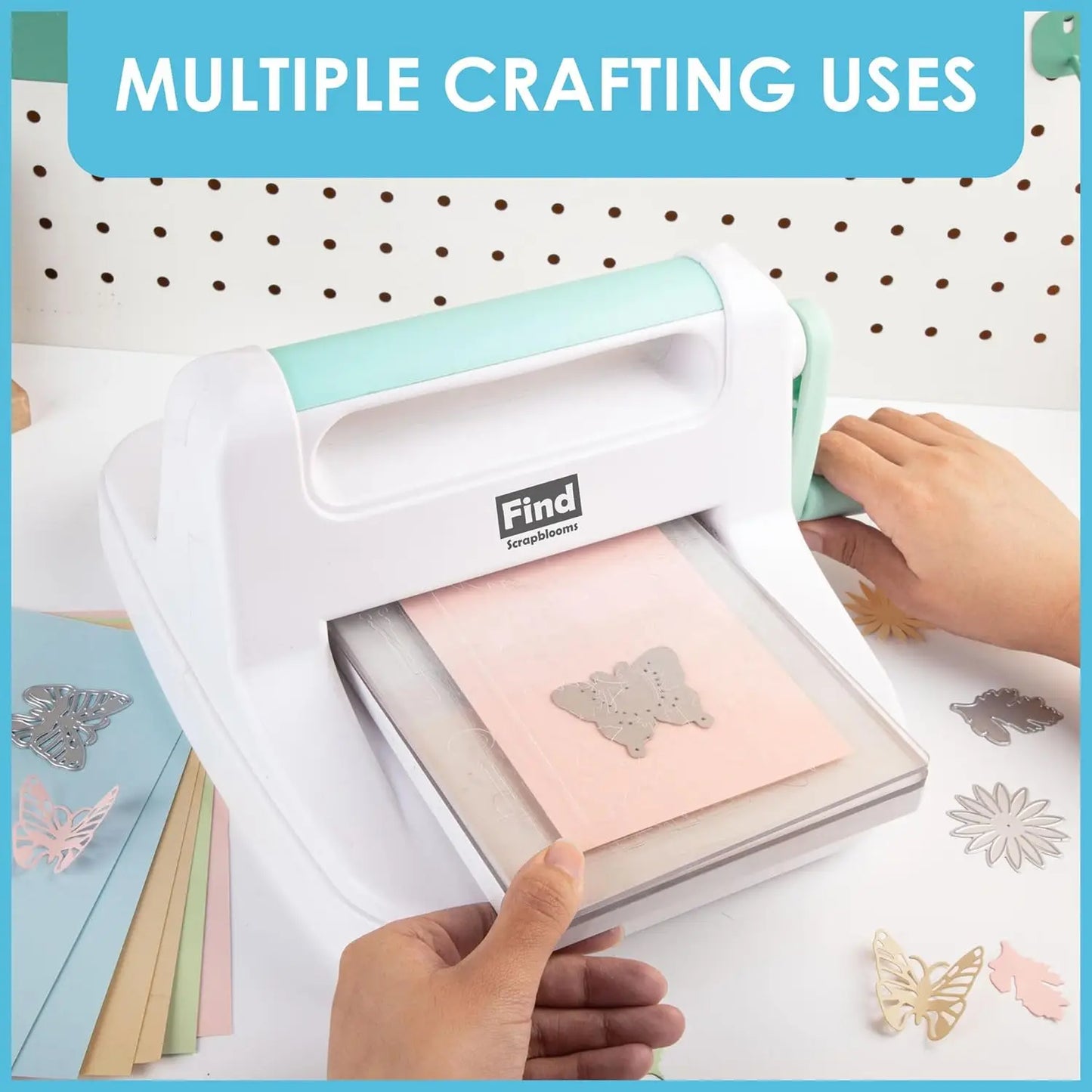 Manual Die Cutting & Embossing Machine,A5 DIY Die Cutting Machines for Card Making Crafting,