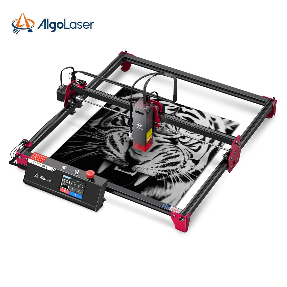 AlgoOS Control Smart High-Power Algo Laser DIY KIT MK2 10W Touch Screen 40*43cm/40x80cm Woodworking Laser Engraver Cutter Tools