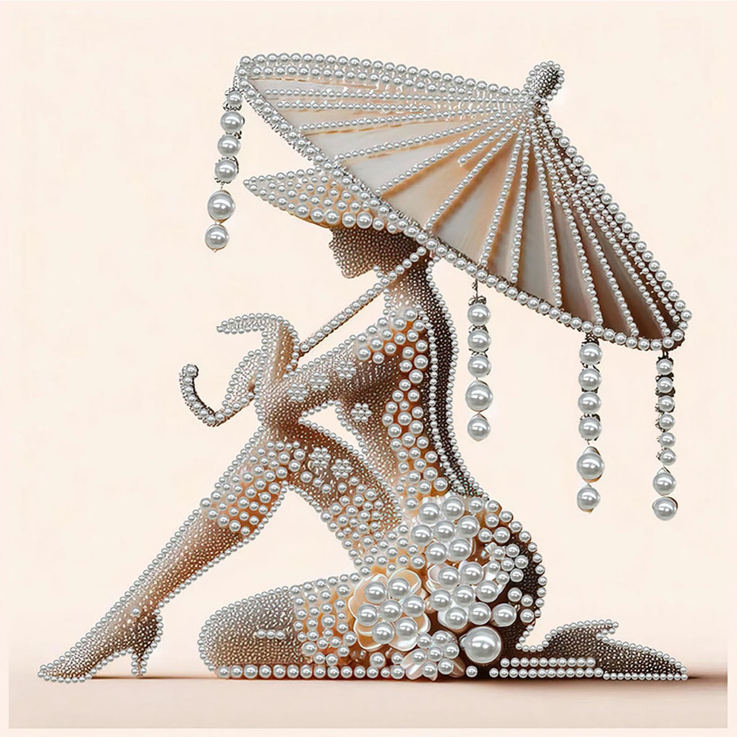 Elegant Lady Full 5D DIY Pearl Diamond Art Kits for Adults/Beginners Gift Idea Home Decor Gem Art Diamond Painting Kits 30*30cm