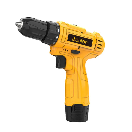 21V Cordless Impact Drill Driver Set Charger Included Electric Screwdriver Tool Kit 3 Variable Speeds 25+1 Torque Settings