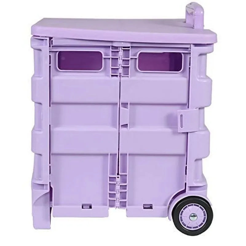 Purple Collapsible Storage Cart for Crafts & Supplies