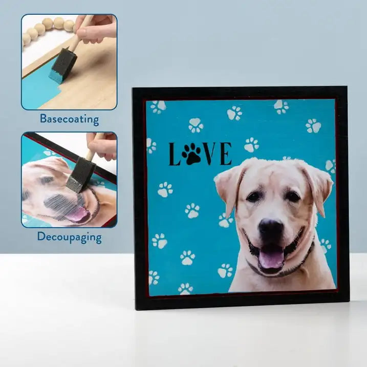 (6 pack) Hello Hobby 4 Pc Foam Paint Brush Set, 1"