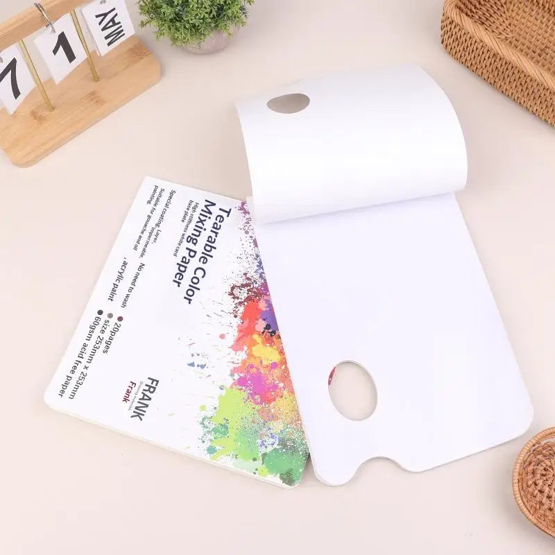 Artist Disposable Tear-Off Palette Paper Paint Palette Plate For Artist Gouache Acrylic Oil Painting Watercolor Art SuppliesHot