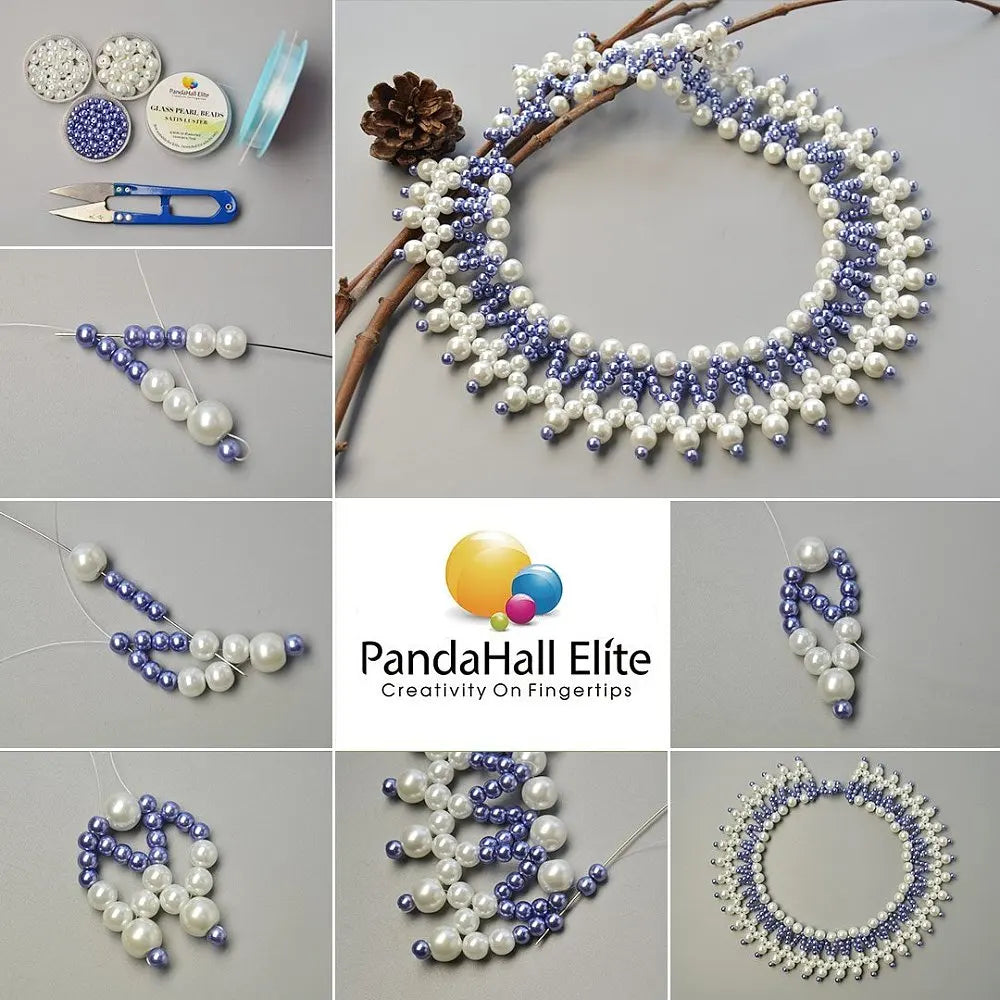 400Pcs 6mm Tiny Satin Luster Round Glass Pearl Beads