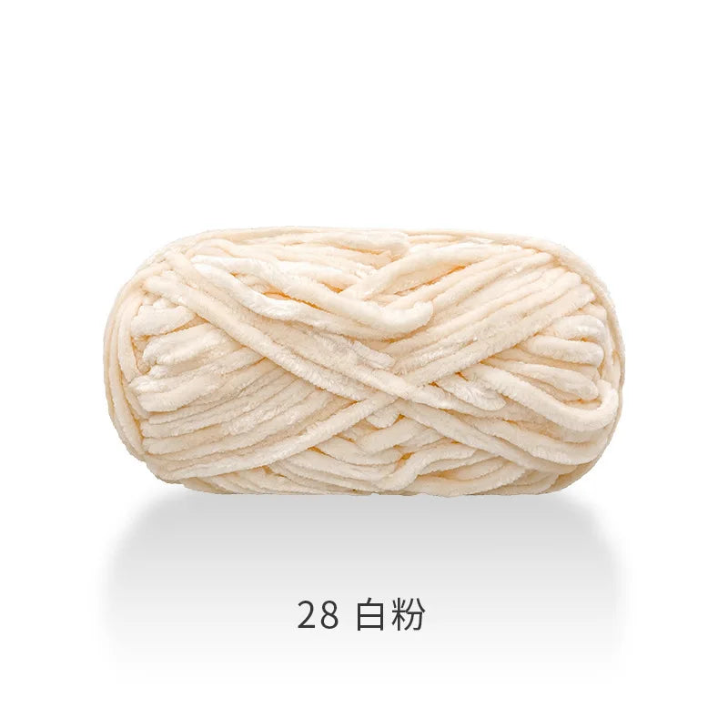 1pcs 100g super soft velvet wool coarse knitted yarn material package hand-woven hat scarf cushion