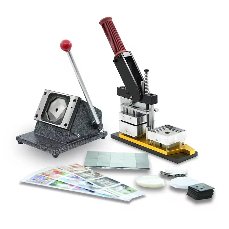 2x2" (Machine+Cutter+100 Magnets) Or (1000 Magnets Material) Custom Photo Kit Fridge Magnet Button Maker Machine Refrigerator
