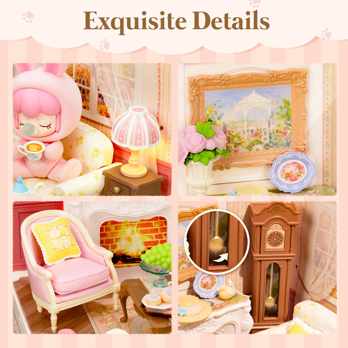 Rolife Dollhouse 3D Puzzle Super Creator Series DIY Miniature House Kit with LED Light for Home Decor Birthday Gift for Girls Teens