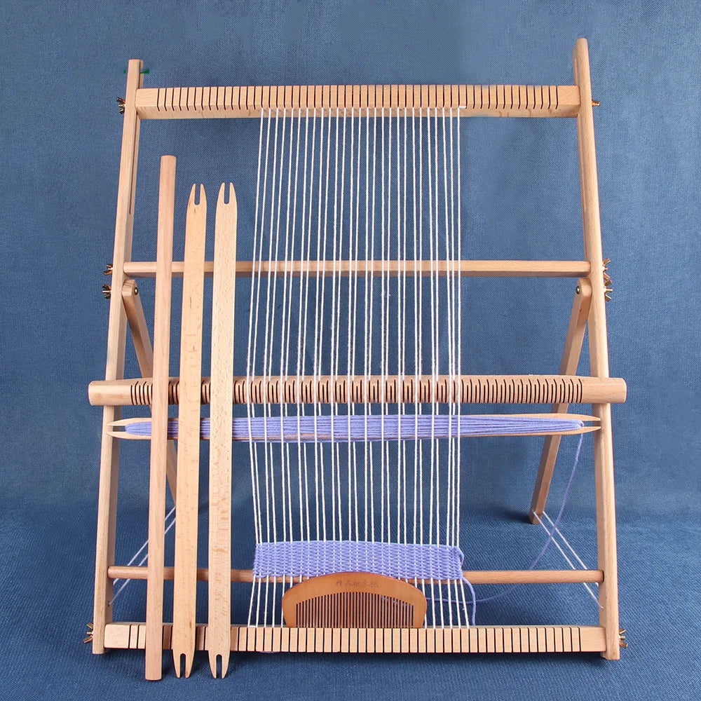 Large Weaving Loom Kit for Beginners With Stand Tapestry Handmade Woven Wall Art Loom Weave Frame Loom Weaving Knitting Tools