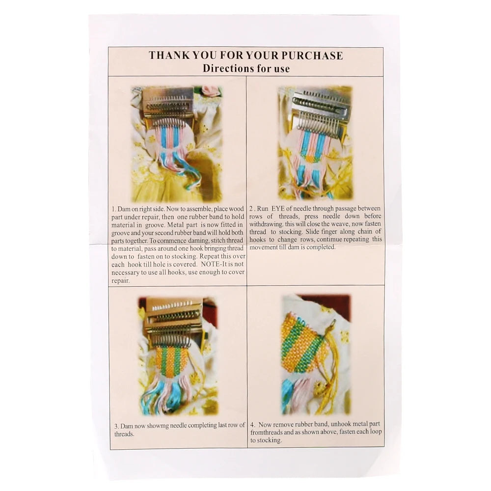 Knitting Tools Knitting Tools For Mending Clothes and Jeans Small Frame Hand Tapestry Wood Loom Weaving Frame Small Loom Darning Machine