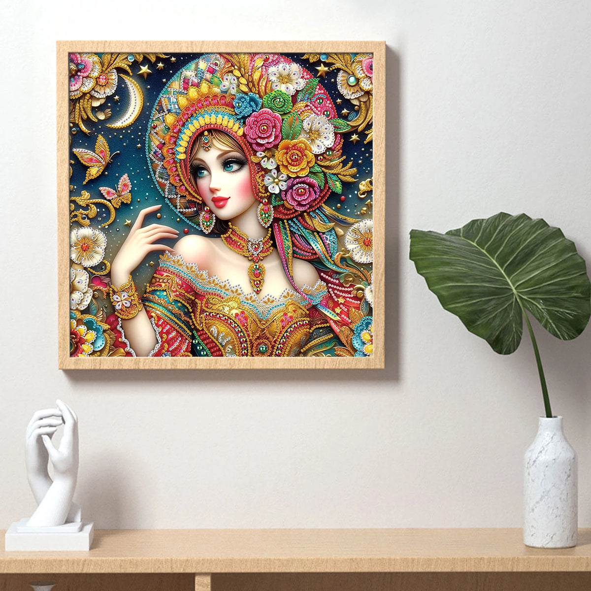 Diamond Art Painting Kits for Adult and Beginners,beautiful lady Diamond Art Painting Craft for Home Wall Decor Handmade Gift