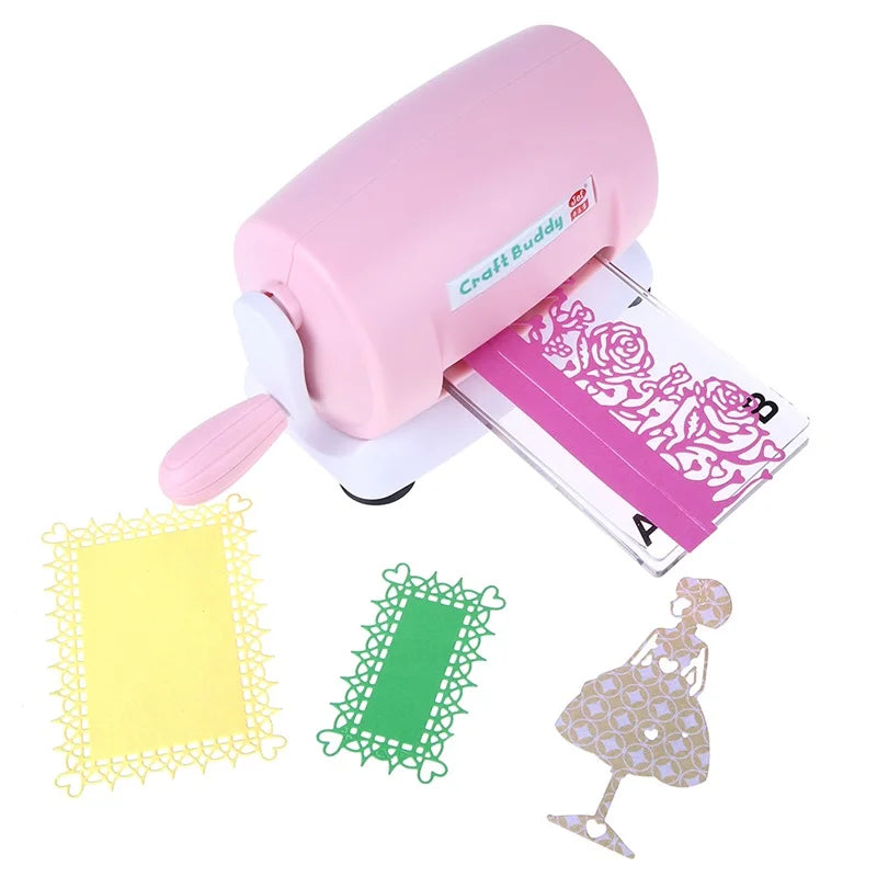 Mini Die Cutting Machine with 2 Cutting Pads for DIY Scrapbooking Paper Card Album Craft Making Embossing Dies Supplies