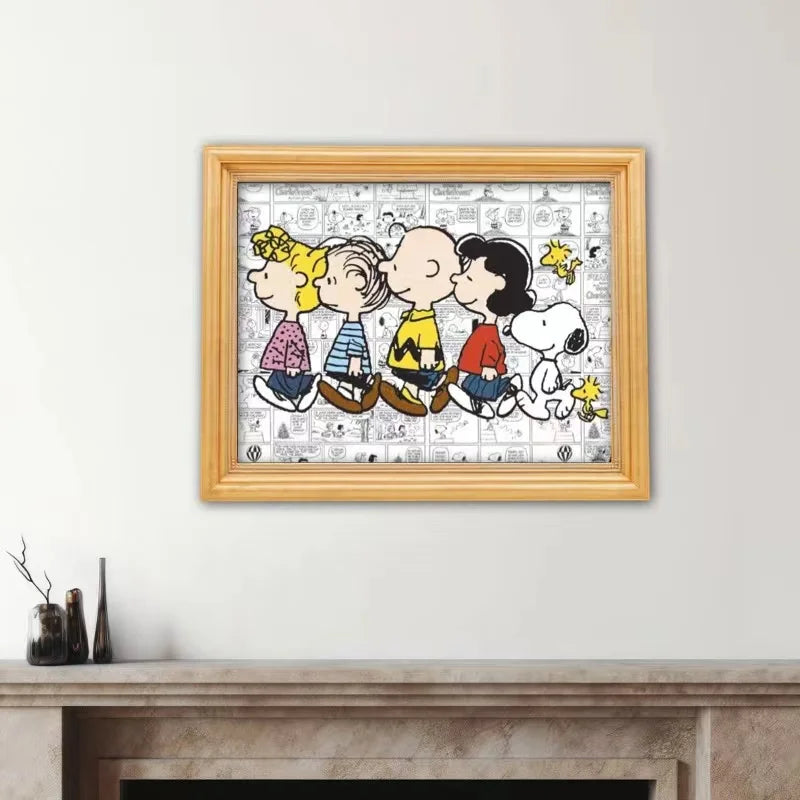 Diamond Art Painting Kit Cartoon Kawaii Snoopy Cute Dog Graffiti Comic Embroidery Mosaic Cross Stitch Home Decor Children's Gift