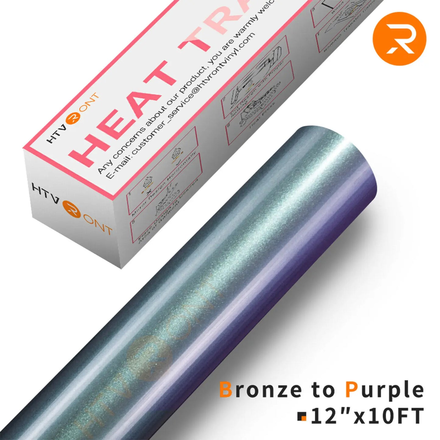 HTVRONT 30x300cm Chameleon Gradient Color Heat Transfer Vinyl Roll Permanent HTV  Vinals  for Cricut T-shirt Printing