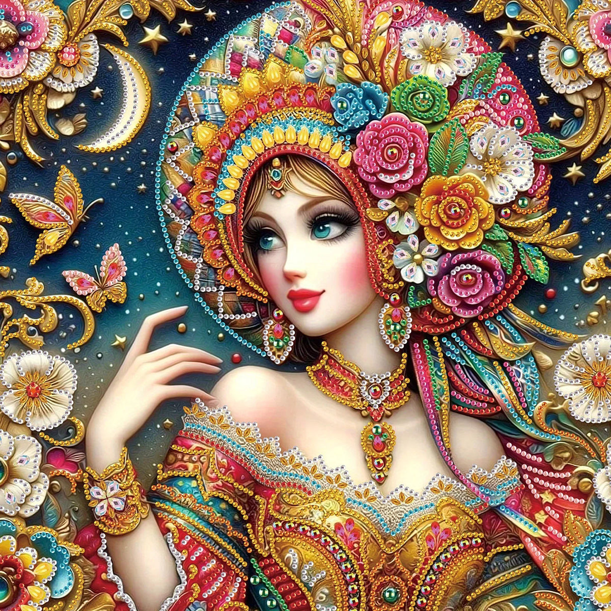 Diamond Art Painting Kits for Adult and Beginners,beautiful lady Diamond Art Painting Craft for Home Wall Decor Handmade Gift