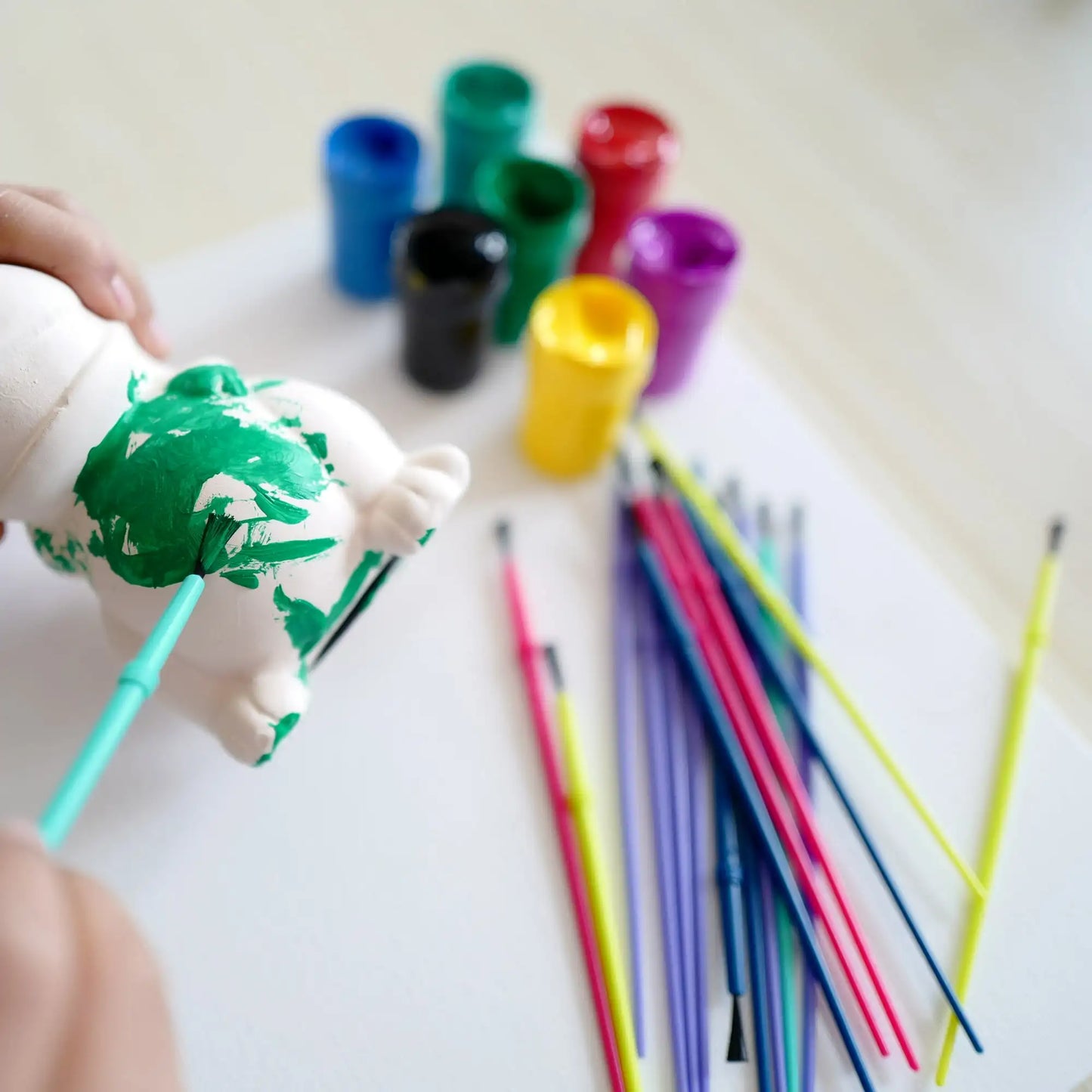 (4 pack) Hello Hobby Round Synthetic Bristle Art Brushes (30 Pack), Age Group 3+