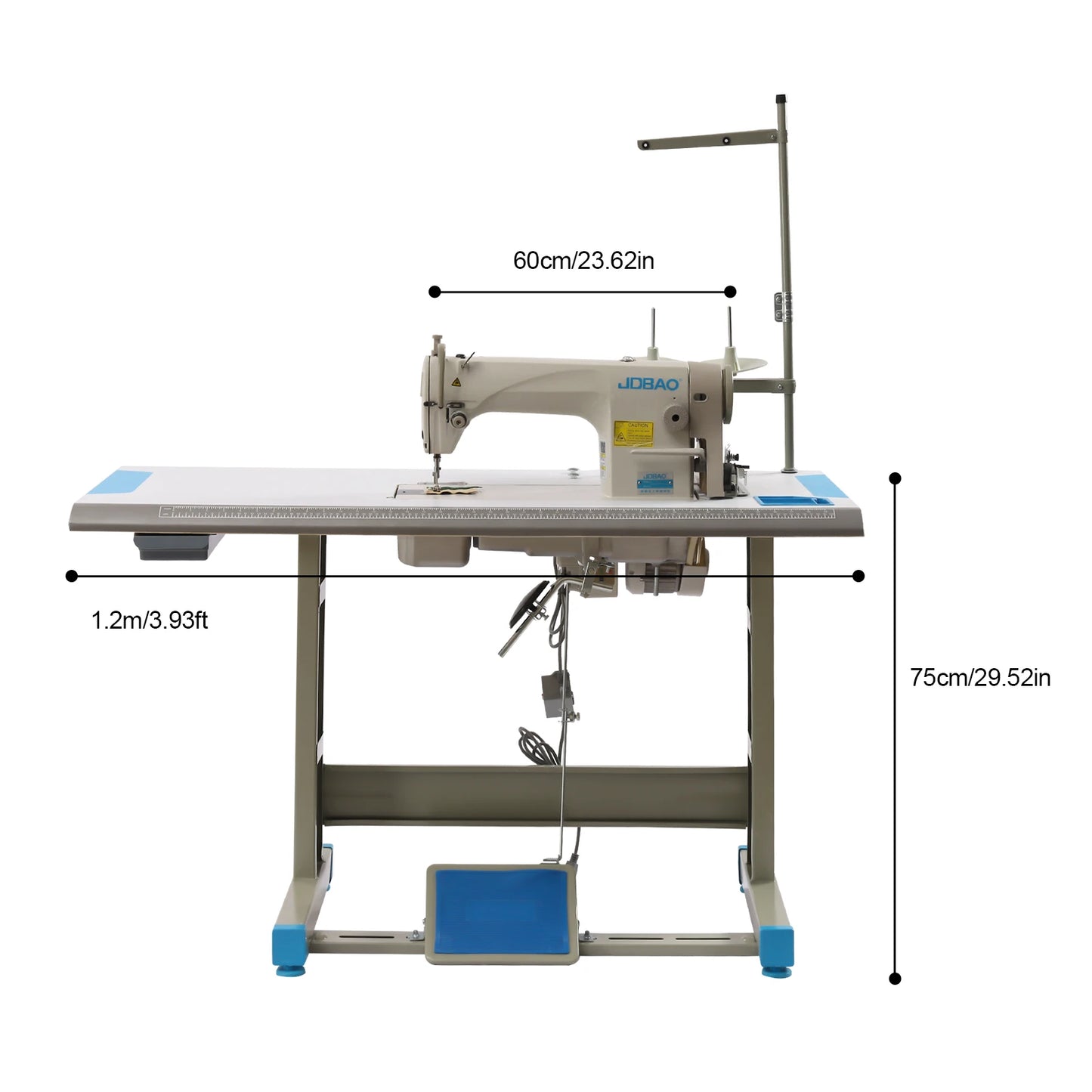 Industrial  Upholstery Sewing Machine with Motor + Table Stand + Commercial Sewing Machine