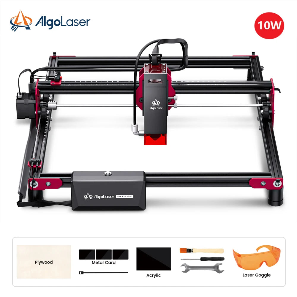 Algo laser DIY KIT Mini 10W Laser Engraver Cutter For Beginner 315*300 Table Woodworking CNC