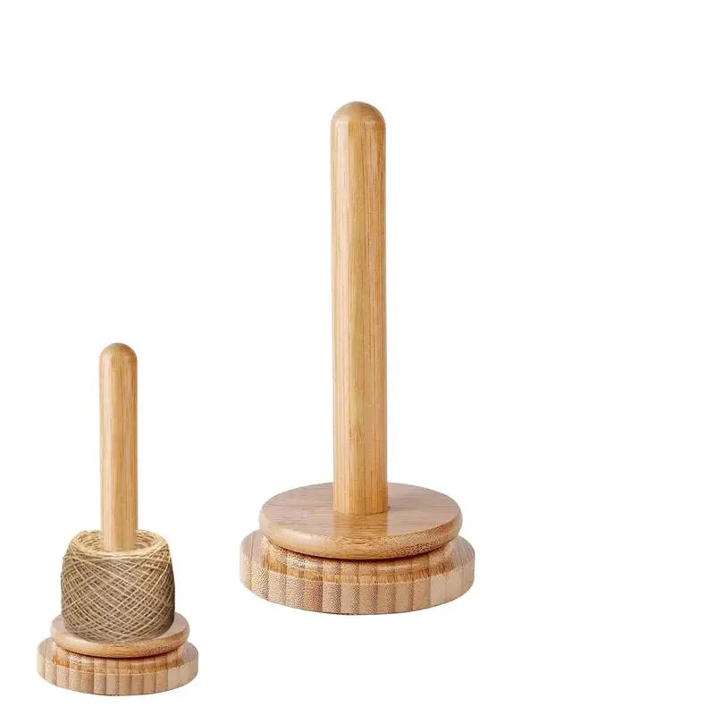 wood yarn holder desktop  Portable Rotating Yarn Ball Storage Winder for Knitting Accessories