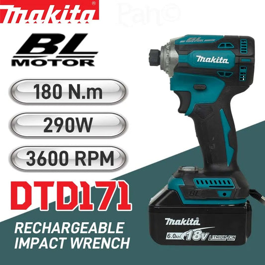 DTD171 New wrench set Makita Impact driver 18V BL motor Bare tool unit Brushless impact driver 18V brushless wireless impact