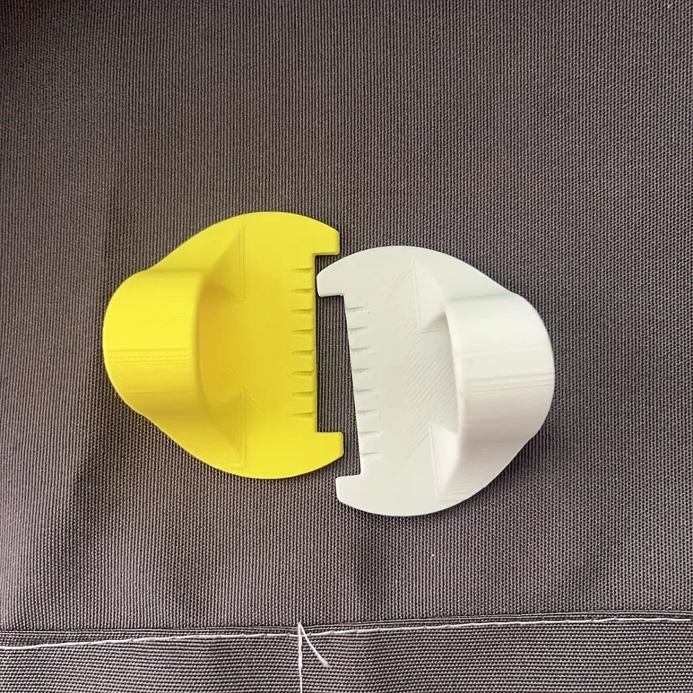 Easy-Grip 3D Printed Sewing Tool for Beginners & Seniors - 4mm Spacing Plastic Hand Sewing Aid, Prevents Skipping Stitches
