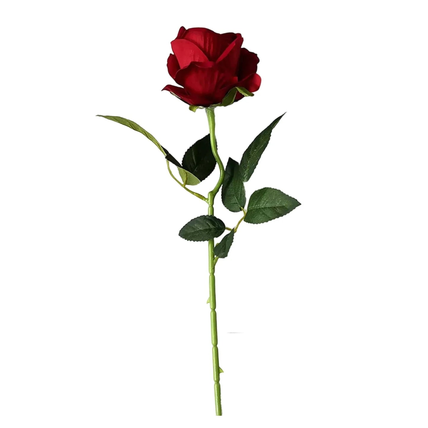 (12PC) Artificial Red Roses Silk Roses With Stems
