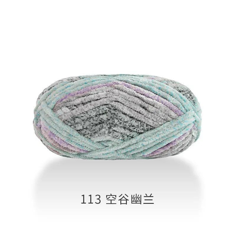 1pcs 100g super soft velvet wool coarse knitted yarn material package hand-woven hat scarf cushion