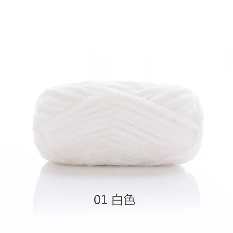 1pcs 100g super soft velvet wool coarse knitted yarn material package hand-woven hat scarf cushion