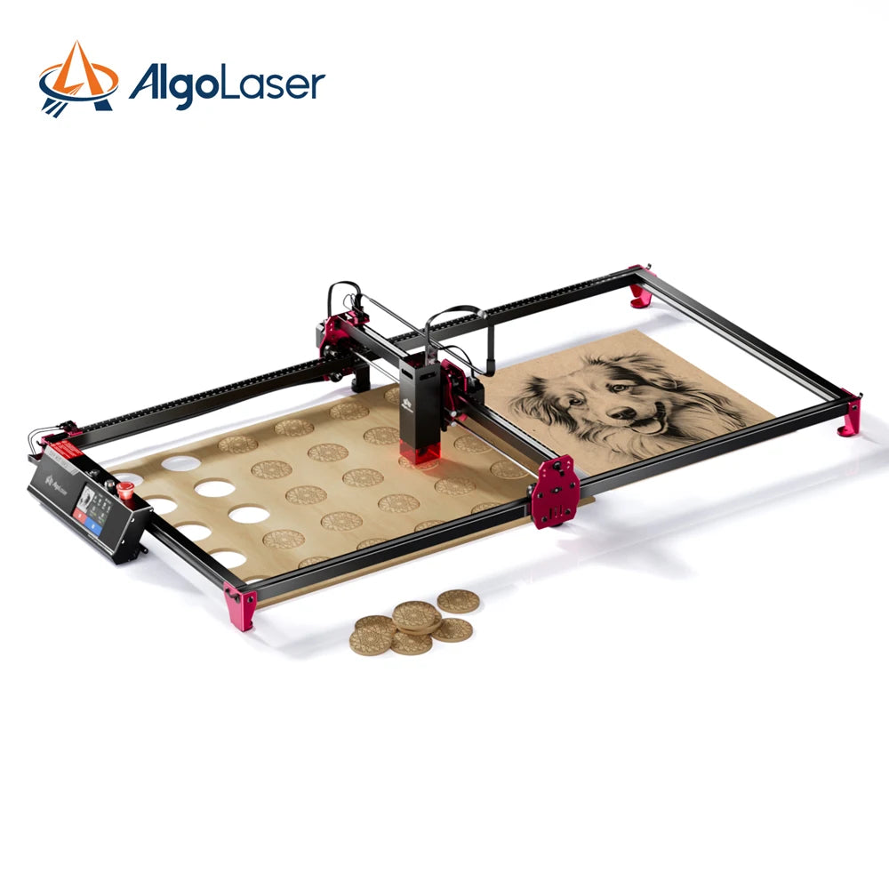 AlgoOS Control Smart High-Power Algo Laser DIY KIT MK2 10W Touch Screen 40*43cm/40x80cm Woodworking Laser Engraver Cutter Tools