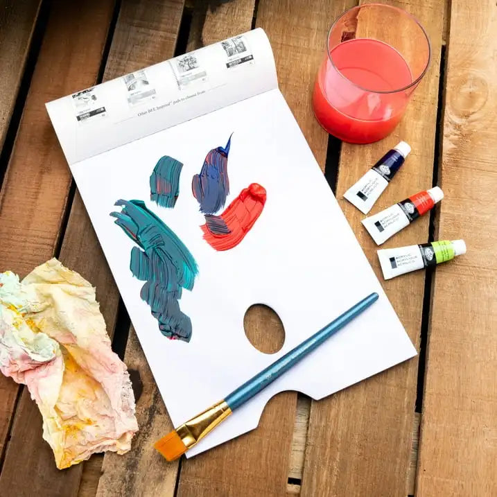 (3 pack) Bee Paper - 9"x 12" Artist Color Mixing Disposable Palette Paper, 40 Sheets, 41 lb. 67 GSM