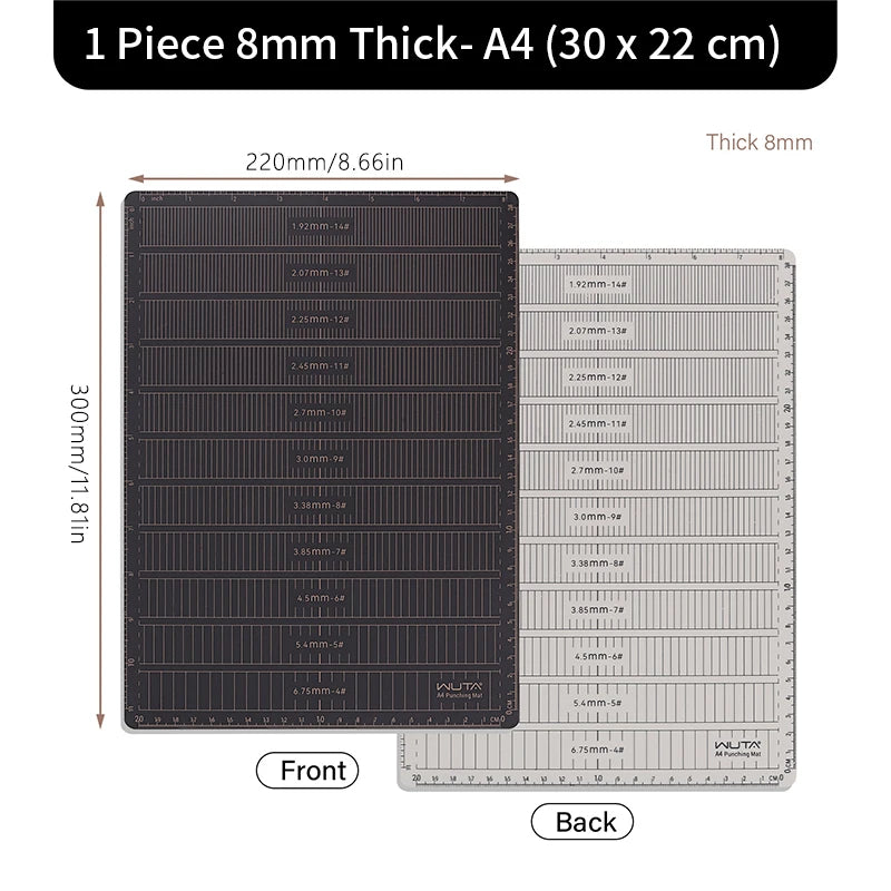 WUTA New Fabric Cutting Mat, Leather Cutting Board A1 A2 A3 A4 A5 Professional Self Healing Quality Double-Sided  Craft Tool Set