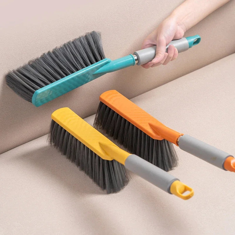 Dust removal sofa carpet brush long handle bed sweeping soft bristled brush broom Solid brass Leather craft