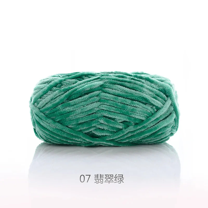 1pcs 100g super soft velvet wool coarse knitted yarn material package hand-woven hat scarf cushion