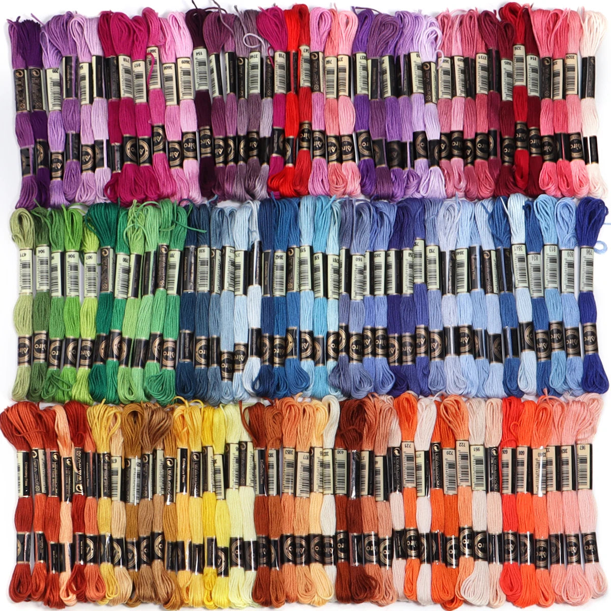 6Pcs/Lot 8m Polyester Cross Stitch Thread Colorful Embroidery Thread String Strap For DIY Sewing Crafts Clothing Accessorie 2030