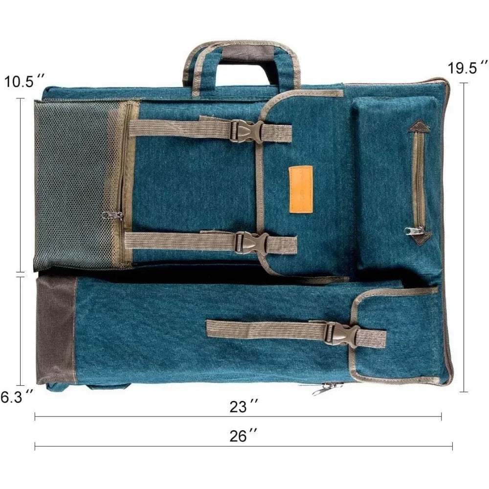 Art Portfolio Case Artist Backpack Canvas Bag Large 26” x 19.5”