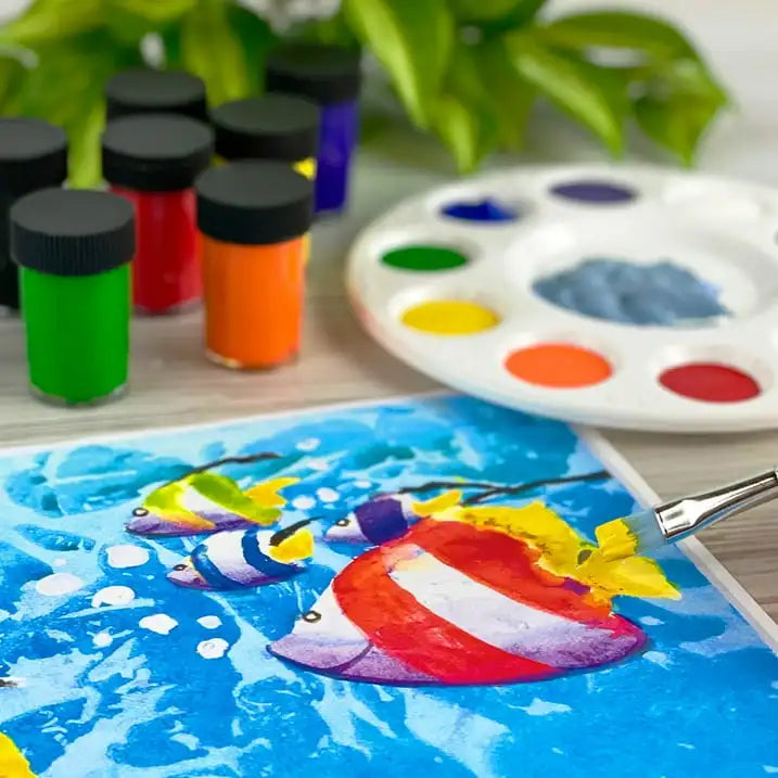 ArtSkills Acrylic Painting Set for Children & Beginners, with Paint Brush, 8Pc