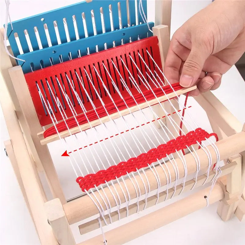 ABYN-Wooden Multi-Craft Weaving Kit, Hand Weaving Crochet Wool Yarn Project, Manual  DIY Wool Knitting Machine Tool