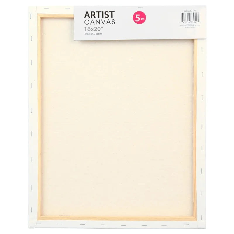 Stretched Canvas,  16"x20", 5 Pieces,