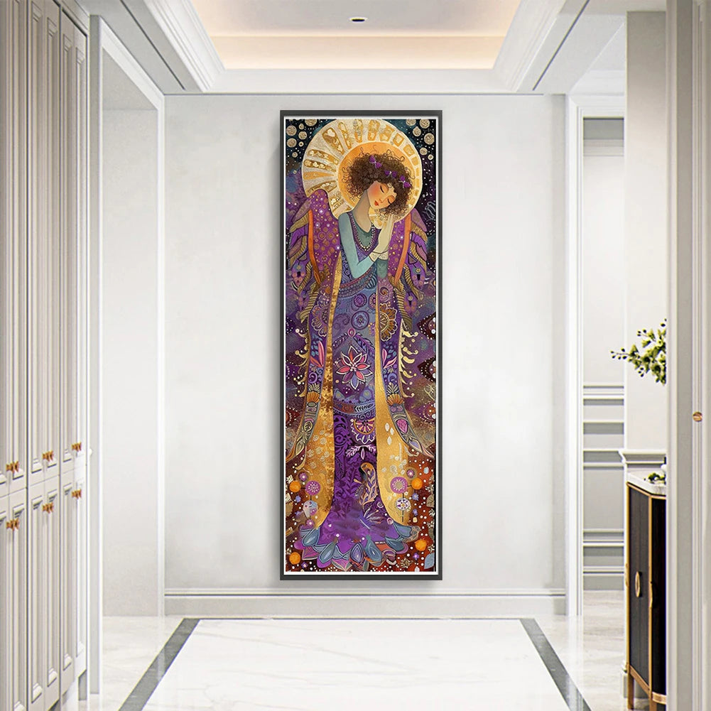 Full Embroidery Eco-cotton Thread 11CT Printed Girl Cross Stitch Kit Art for New Year Gift/KTV Wall Decoration